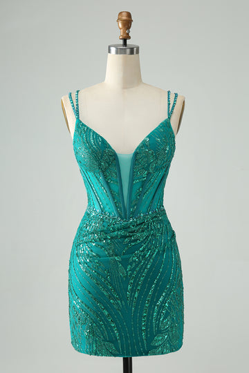 green homecoming dress
